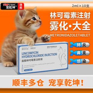 盐酸林可霉素注射兽用液注射剂犬猫咳喘雾化药地塞米松磷酸钠注射