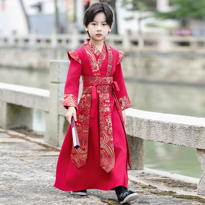 春秋男儿童国学服汉服演出服