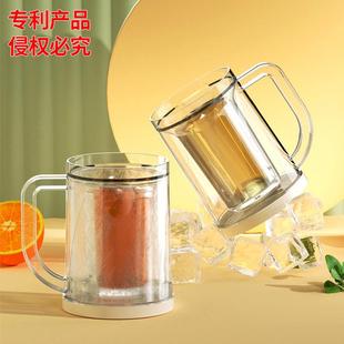 冰镇制冰杯夹层夏天冰镇杯啤酒杯创意水杯双层冰箱冷冻杯子冷饮杯