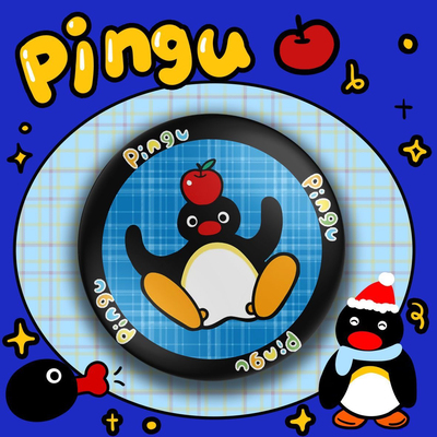 pingu企鹅周边徽章吧唧书包挂饰装饰可爱卡通动漫装饰礼物学生