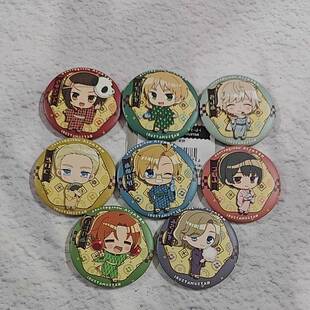 日谷正版黑塔利亚世界Stars夏祭ver.和纸徽章吧唧