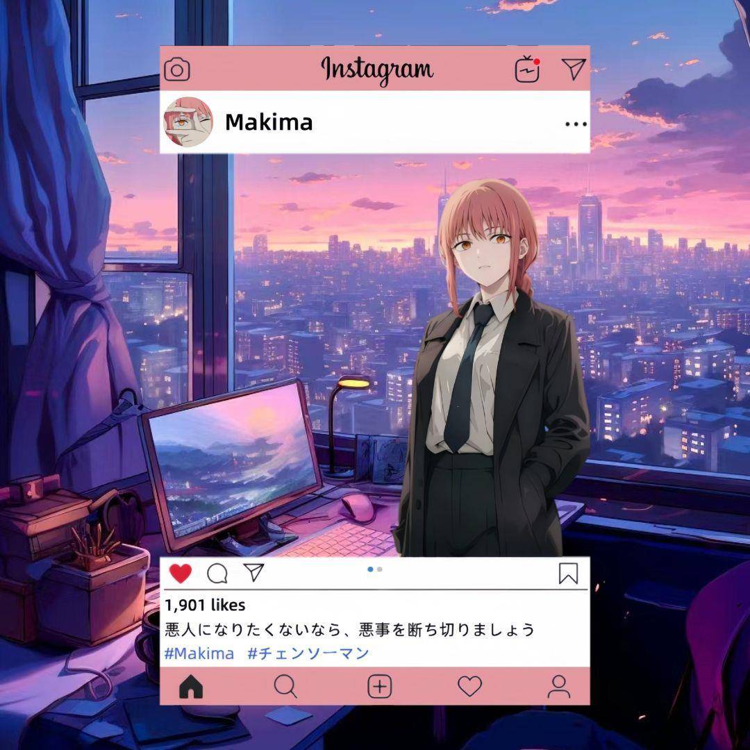 电锯人周边Makima玛奇玛ins同人高颜值PVC透卡房间装饰潮玩摆件
