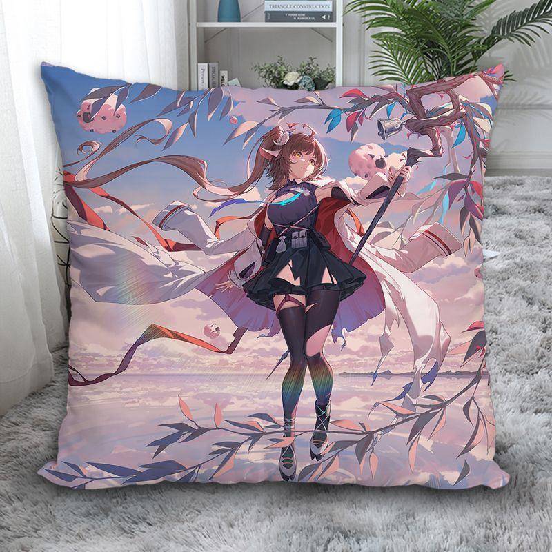 明日方舟纯烬艾雅法拉抱枕靠垫双面二次元纯爱小羊周边方枕头定制