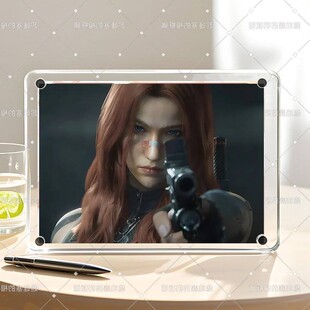 三角洲行动新干员疾风帅气游戏周边摆件水晶玻璃相框摆台装饰礼物