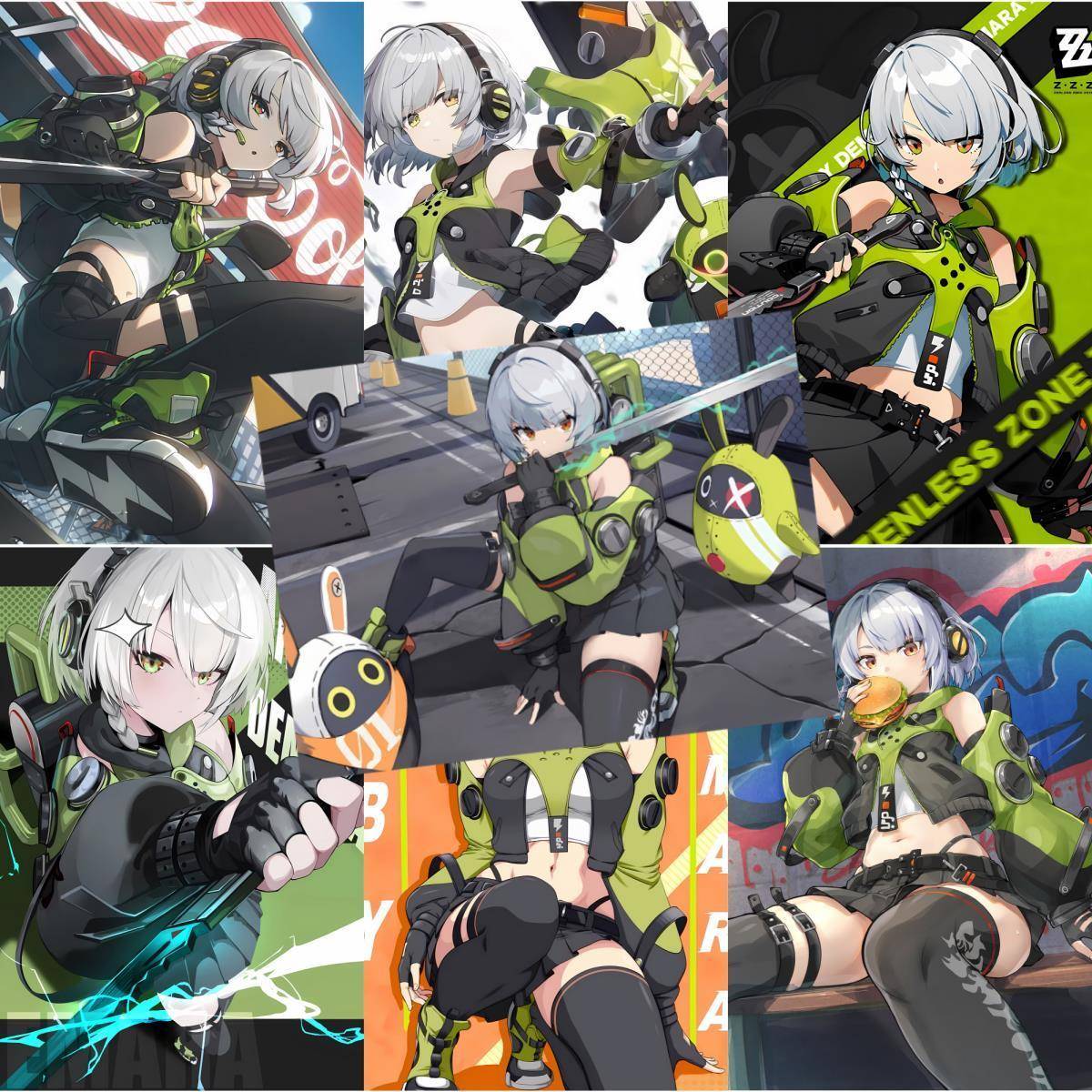 绝区零安比德玛拉精美海报墙贴二次元卧室寝室宿舍墙面PVC贴纸