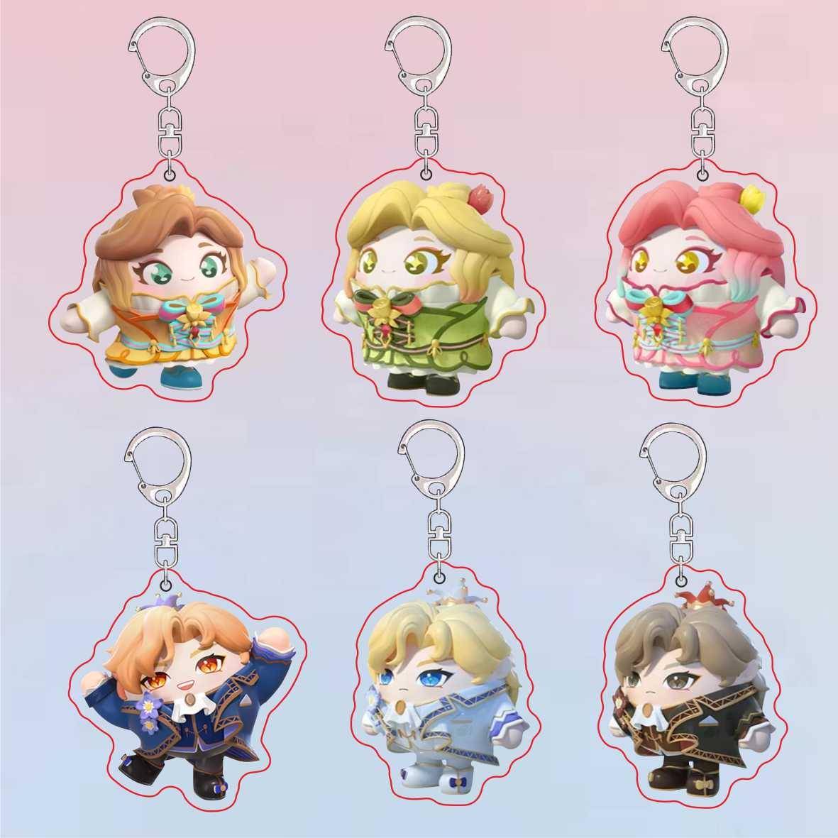 蛋仔派对绮愿魔咒 郁金香贝尔 王子蒙斯特周边卡通亚克力书包挂件