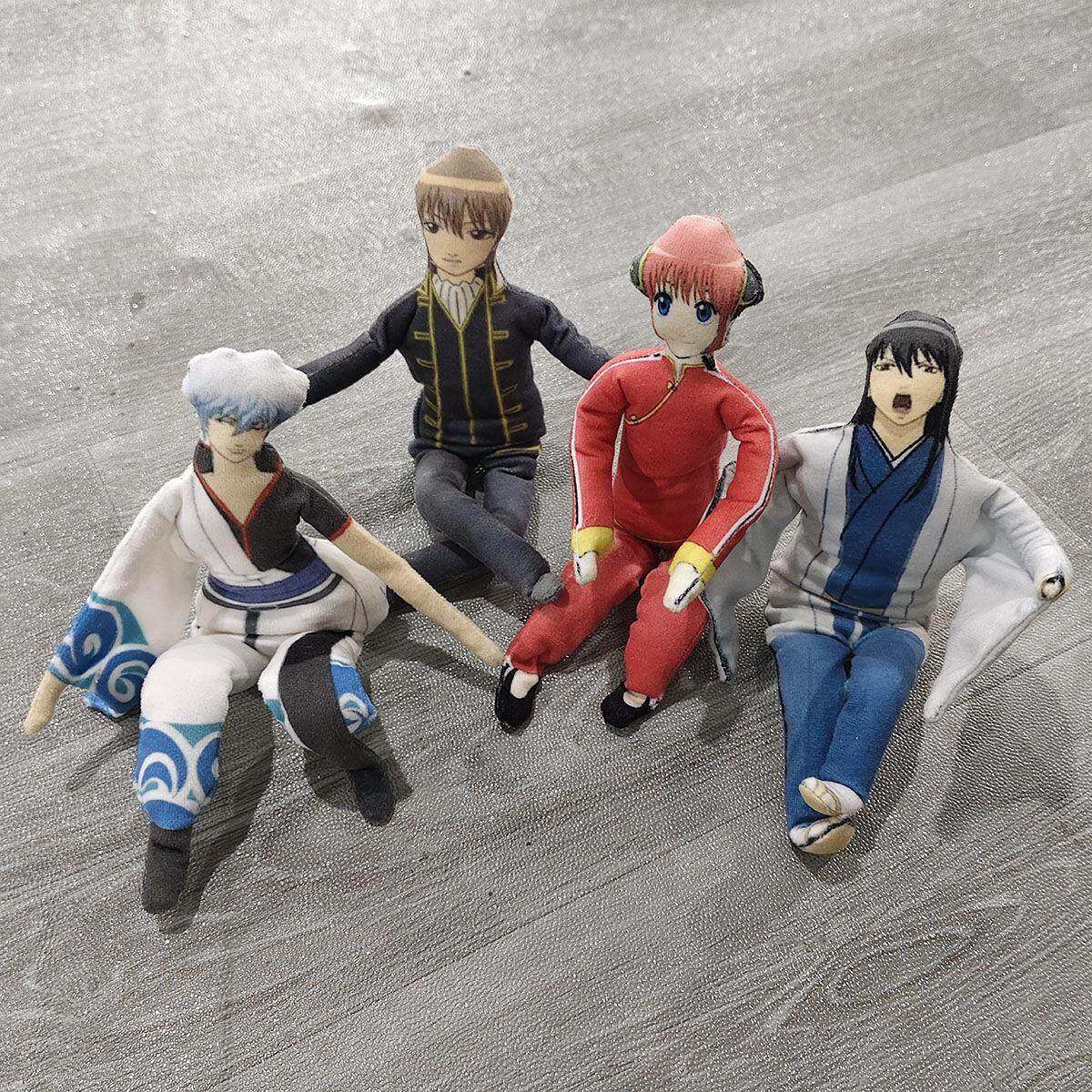 银魂抽象无白边有铁丝骨架毛绒玩偶坂田银时凹造型公仔可定制