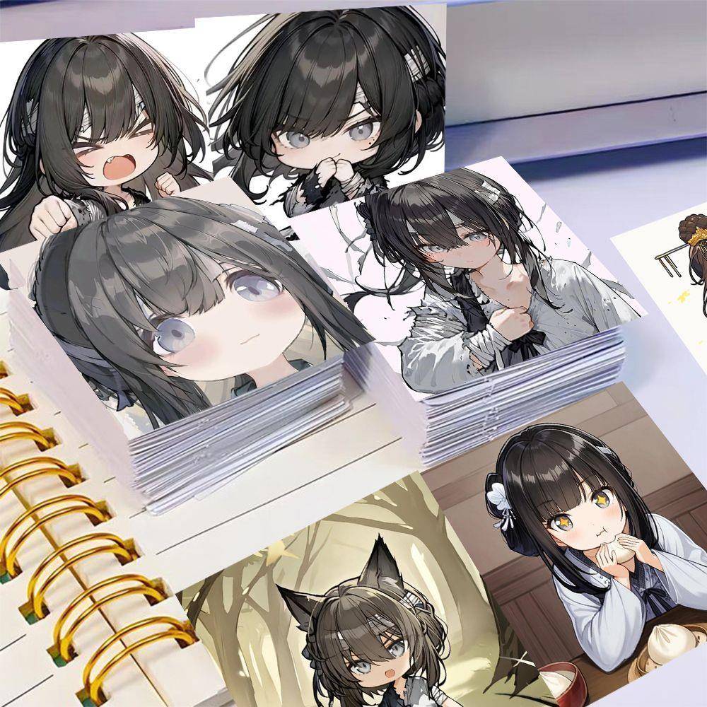 96贴Q版满穗贴纸少女明末千里行周边二次元笔记本装饰贴画diy防水