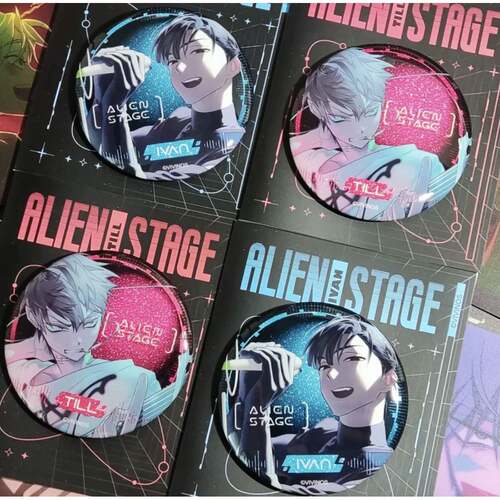 自制异形舞台alien stage细闪吧唧徽章卡通胸章周边礼物