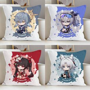 二次元游戏沙发枕头靠垫生日礼物Q版星铁银狼飞霄花火星期日抱枕