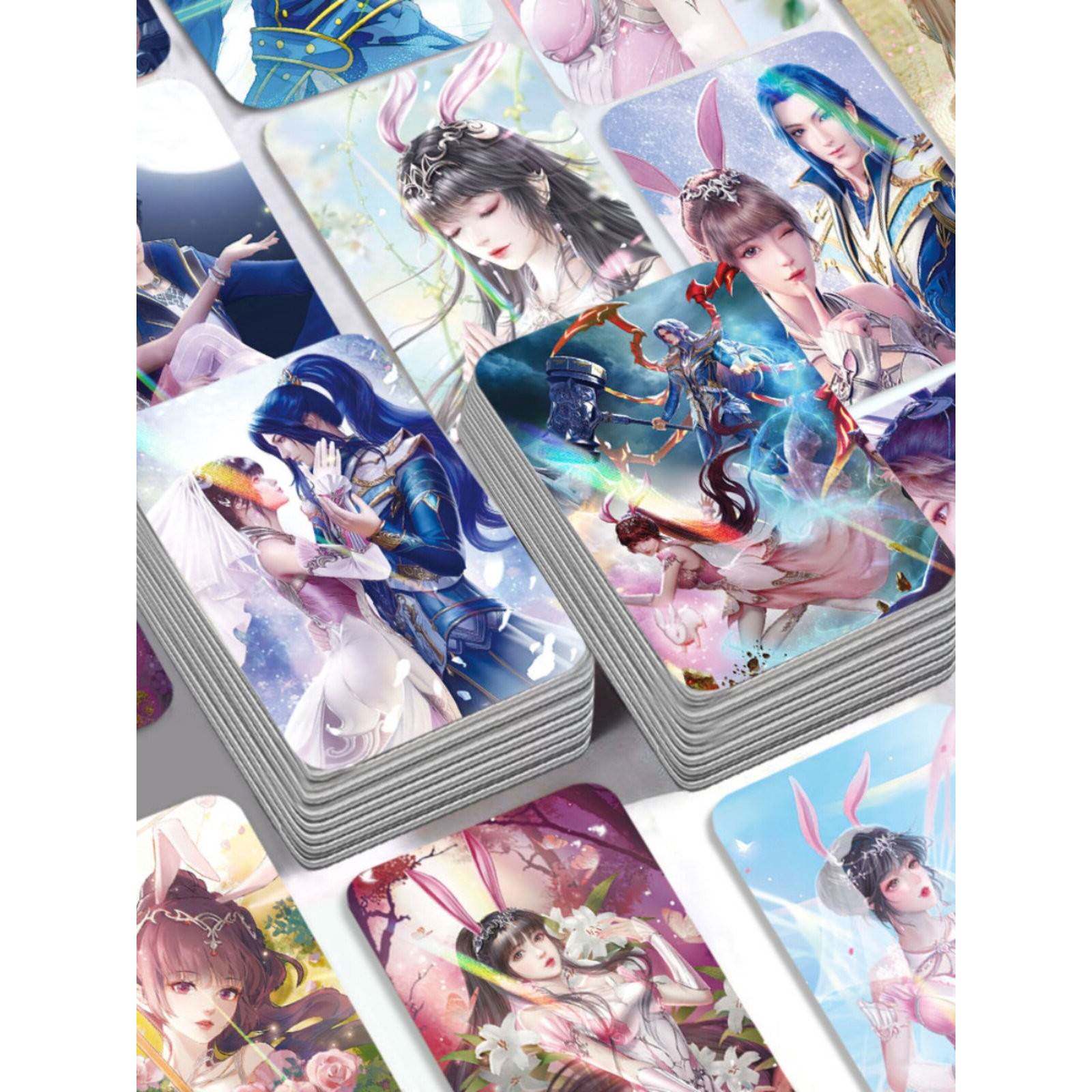 斗罗大陆镭射闪卡双面覆膜圆角小卡唐三小舞自印周边LOMO珍藏卡片