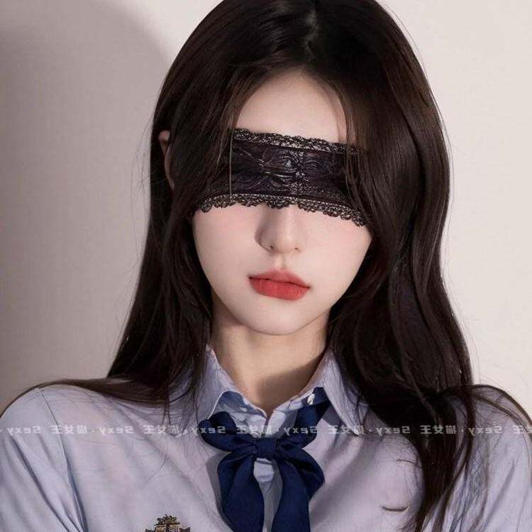 禁欲系花边眼罩舞会派对氛围感朦胧丝带性感蕾丝发箍猫女蒙眼面纱
