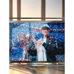 Faker李相赫六冠王传奇英雄联盟海报电子竞技周边水晶玻璃相框ins