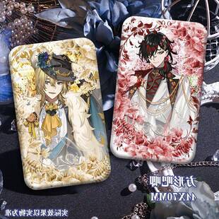 luca彩虹社水SHU香水联动同人周边方形双闪吧唧银葱挂饰礼物女生