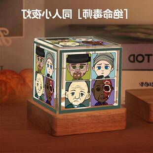 绝命毒师周海森堡老白Breaking bad同人谷子小夜灯摆件生日礼物