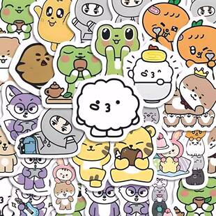 172张miniteen贴纸SEVENTEEN成员动物塑可爱卡通ins风自粘笔记本