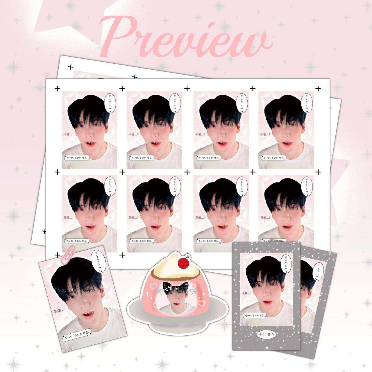 适用txt崔秀彬1寸高清证件照 手账diy手机壳装饰照片应援周礼物物