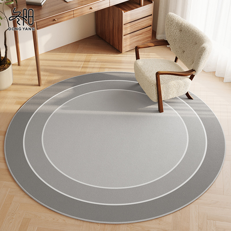 圆形地毯高级感客厅沙发茶几垫子家用卧室书房电脑椅子垫转椅地垫