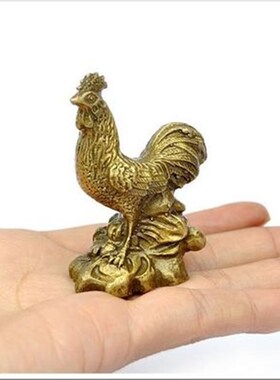 纯铜鸡黄铜公鸡摆件铜金母鸡十二生肖鸡吉祥物家居客厅工艺品摆设