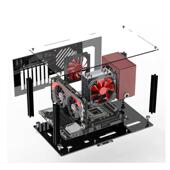 可叠加diy亚克力两层双层透明电脑机箱 托架 工作室网吧集中开放式