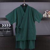 浴衣桑拿服针灸洗浴足家居睡衣 高档宽松开衫 2024新款 汗蒸服男女款