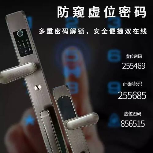别墅双开门大门指纹锁防盗欧式大门智能家用防盗门密码锁门锁防水