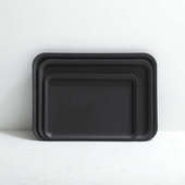 长方形特大号花盆托盘无轮款 白色灰色接水盘塑料底座加厚花盘底托