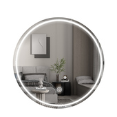 化妆镜壁挂2025新款 主卧梳妆镜挂墙智能触摸屏led带灯梳妆台镜子