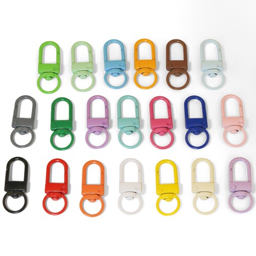 彩色烤漆锌合金门扣U形钥匙扣