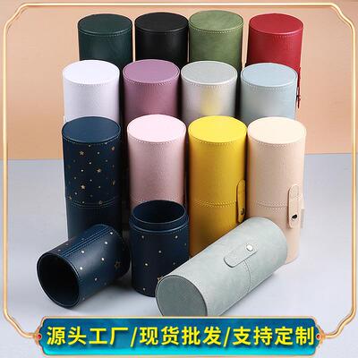 化妆刷桶收纳筒美妆刷收纳盒桌面笔筒有盖大容量刷具桶化妆刷收纳