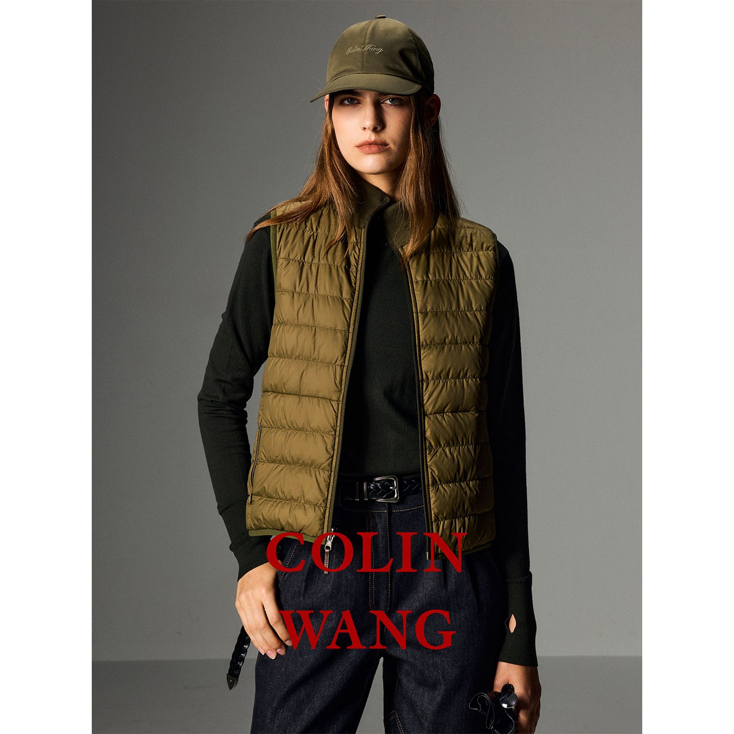 COLINWANG-优雅的安打|进口LP同源科技纤维老钱涵养棒球帽2024秋