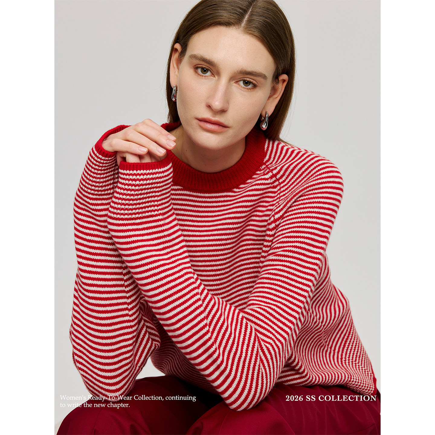 COLIN WANG渐入佳境|澳洲进口羊毛复古休闲撞色条纹针织衫毛衣,女装/女士精品,毛针织衫,淘宝优惠券,粉丝福利购,淘宝优惠卷