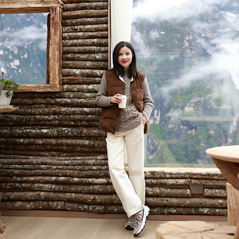 COLINWANG-COLIN JEANS系列|进口丹宁显瘦设计感香蕉裤牛仔裤