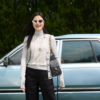 COLIN WANG-大地礼赞|进口Cariaggi真丝羊绒金银丝针织开衫/背心