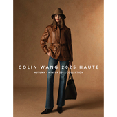 COLINWANG 进口长绒棉气质显瘦可翻边微喇牛仔裤 COLIN JEANS系列