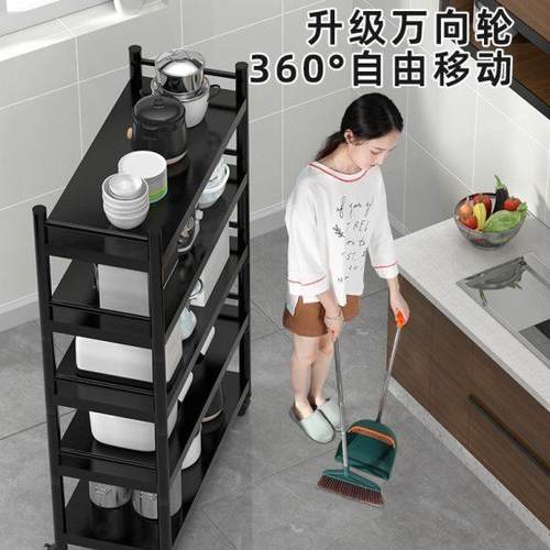 厨房置物架落地式多层微波炉架收纳架子家用多功能锅架货架储物架