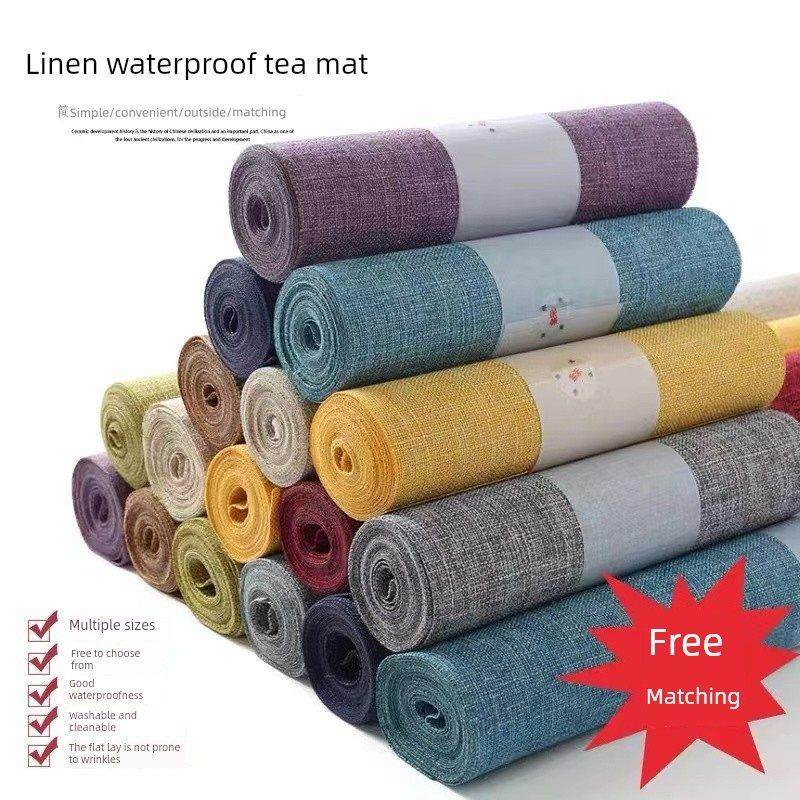 亚麻篷布桌旗中国禅宗茶垫茶桌布电视柜棉麻织物餐桌咖啡桌席茶旗,居家布艺,桌旗,淘宝优惠券,粉丝福利购,淘宝优惠卷