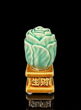 通济生财石湾陶瓷摆件客厅办公桌收银台招财小摆件特色送礼装饰品