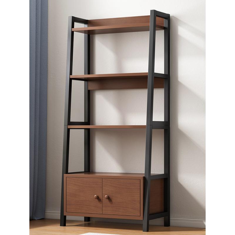 置物架多层收纳架子书架落地办公室货架分层架客厅展示柜子储物柜