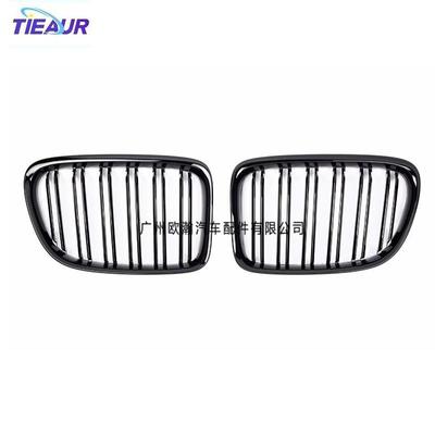 适用于X1E8409-14年改装中网全黑中网亮黑格栅M版