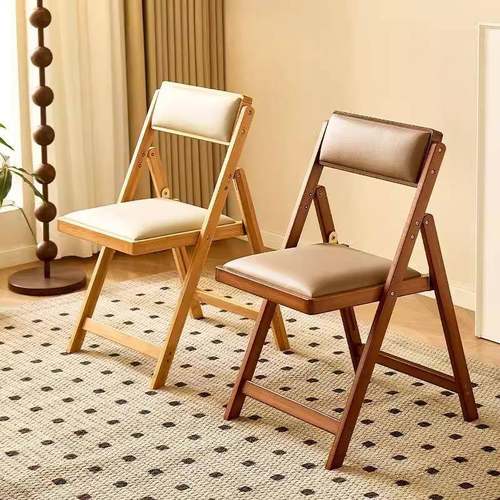 可折叠吧台椅家用现代简约高脚凳酒吧椅餐厅日式软包靠背椅子