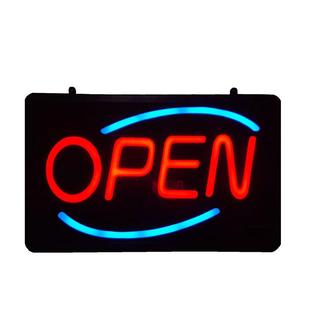 有认证LED霓虹灯亚克力背板霓虹灯open广告牌dz