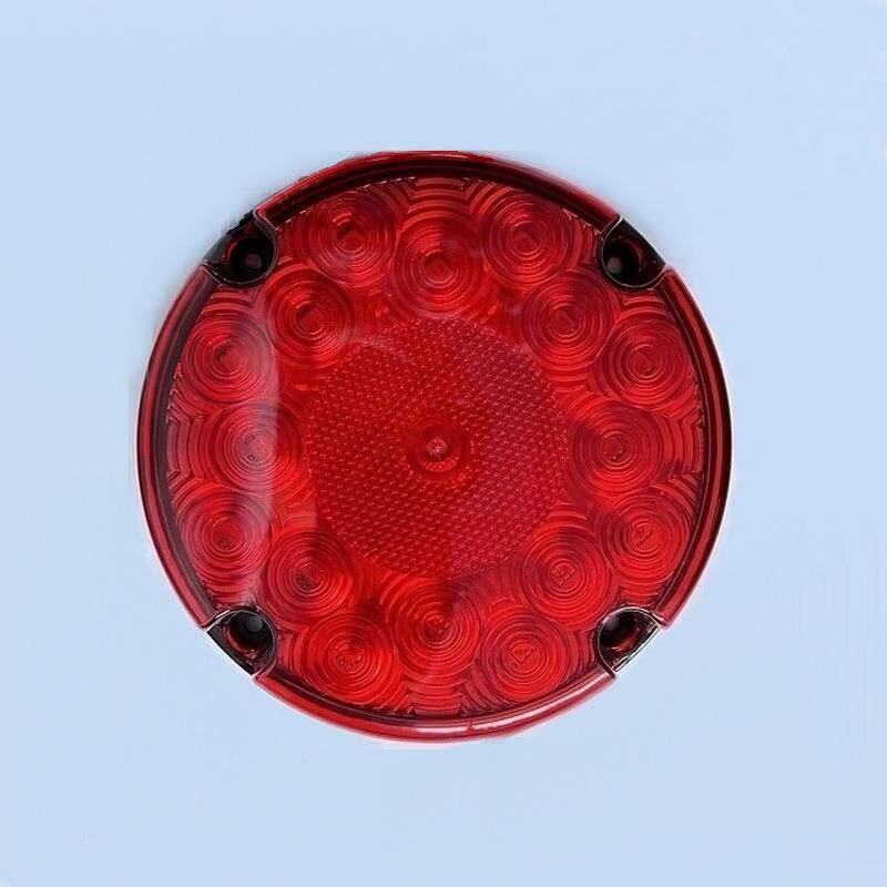 7英寸17LED圆灯大货车转向倒车LED后尾灯中集单灯橡皮尾灯