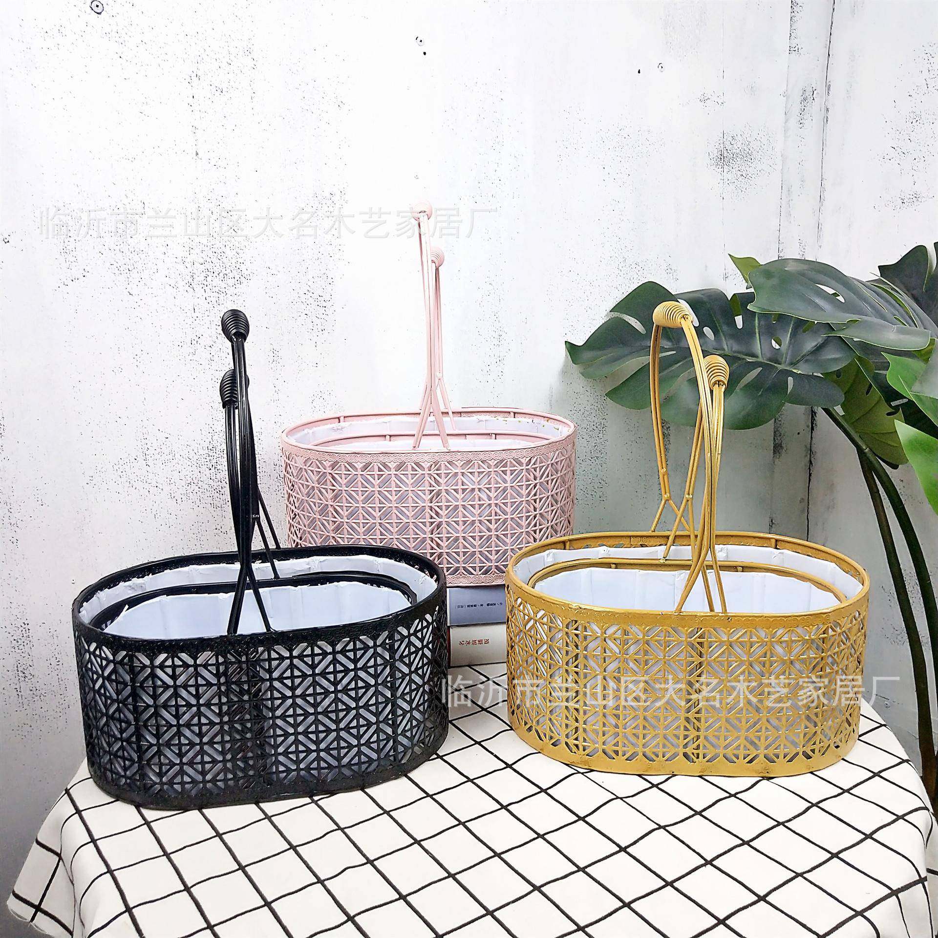 铁艺花篮时尚创意吊篮人工草编竹编工艺北欧风格墙面装饰直销,农机/农具/农膜,其它农用工具,淘宝优惠券,粉丝福利购,淘宝优惠卷