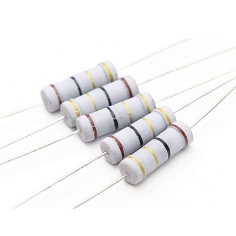 碳膜电阻5W 5% 1R/2R/3R/4R3/5R6/6R2/7R5/10R/20R国产色环电阻