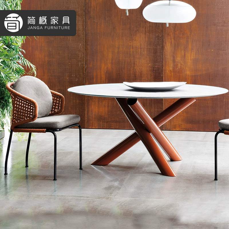 北欧户外藤编桌椅庭院露台防水防晒藤椅阳台休闲餐桌椅家具组合