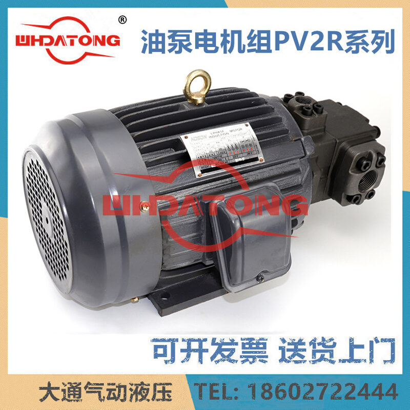 油泵电机组叶片泵PV2R1/2/3/24/13 5/11HP 4/5.5/7/11/15/22/KW