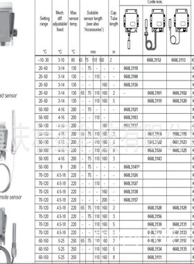 KPS80 060L312766丹佛斯恒温器, 型号: KPS80, 重设功能: 自动