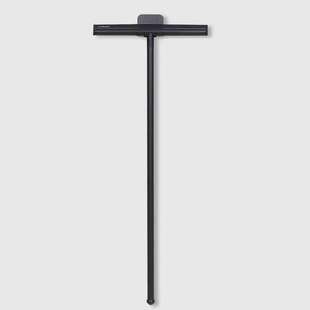 304不锈钢擦玻璃黑色家用硅胶刮水器浴室加长手柄保洁用地刮清洁