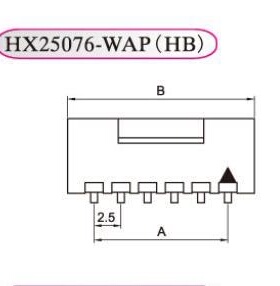 红星接插件HX25076 HB-2WA-3A-4A-5/6/7/8/9/10AP带锁扣 弯针座